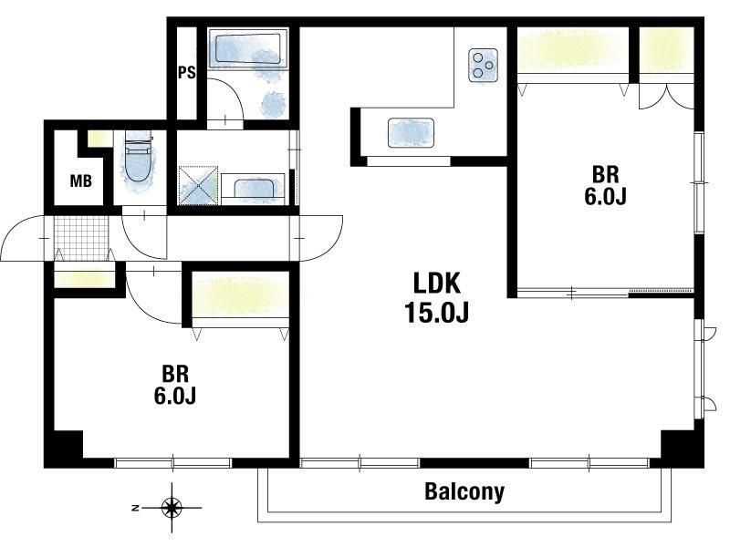 Central Senriyama Higashi 2LDK Apartment for Sale in Suita - Thumbnail 2