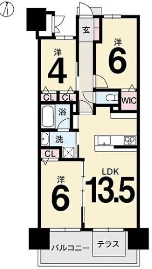 Modern 3LDK Apartment in Matsuyama, Ehime - 64.91m² - Thumbnail 2