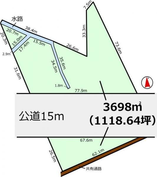 Large Land Plot for Sale in Tsukuba City, Ibaraki - 3698 sqm - Thumbnail 2