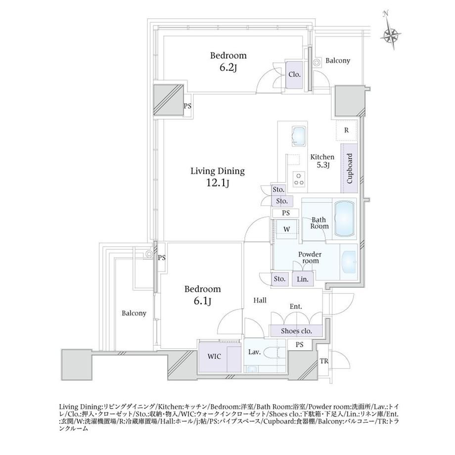 Classy Tower Shinjuku Gyoen 2LDK Apartment for Sale in Shinjuku-ku, Tokyo - Thumbnail 2