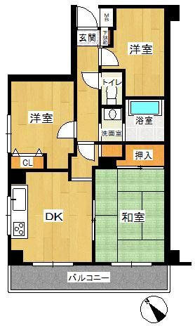 3DK Apartment for Sale in Hodogaya, Yokohama for 8 Million Yen - Thumbnail 2