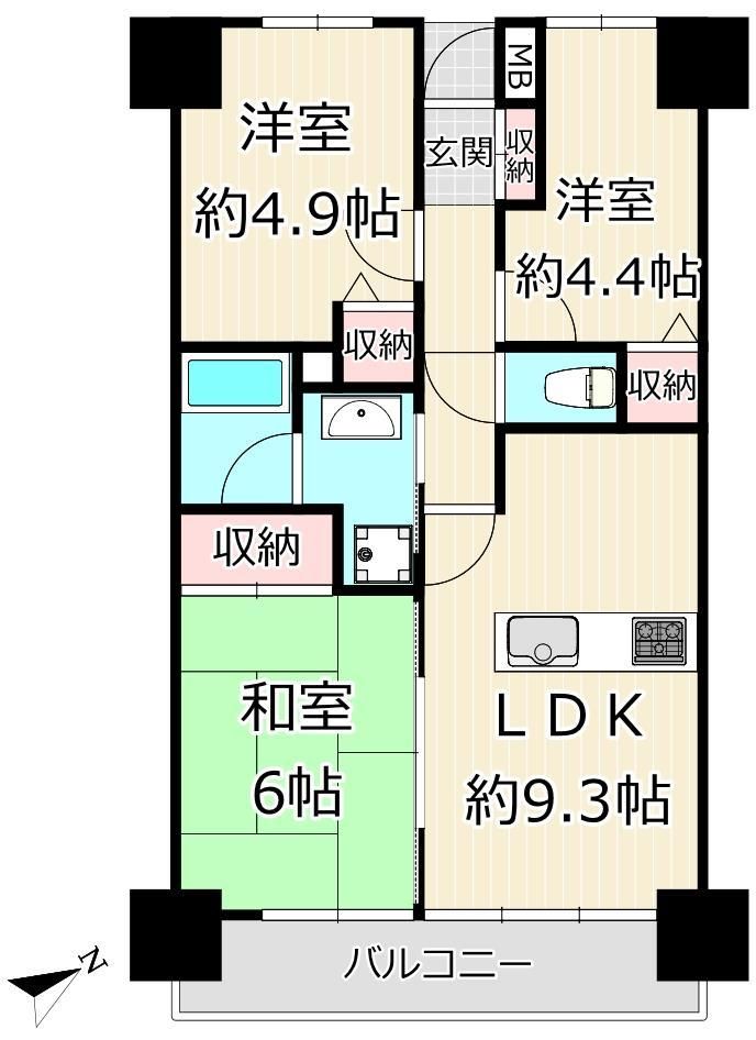 3LDK Apartment for Sale in Yokohama Kounan Ward - Thumbnail 2