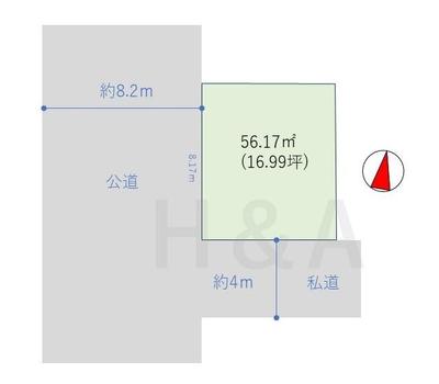 Building Plot for Sale in Ota Ward, Tokyo - 56.17m2 — Map, Ota, Tokyo