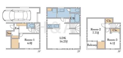 Building Plot for Sale in Ota Ward, Tokyo - 56.17m2 — Floorplan, Ota, Tokyo