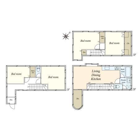 3-Storey House for Sale in Shibuya, Tokyo - 95m2 - Thumbnail 2