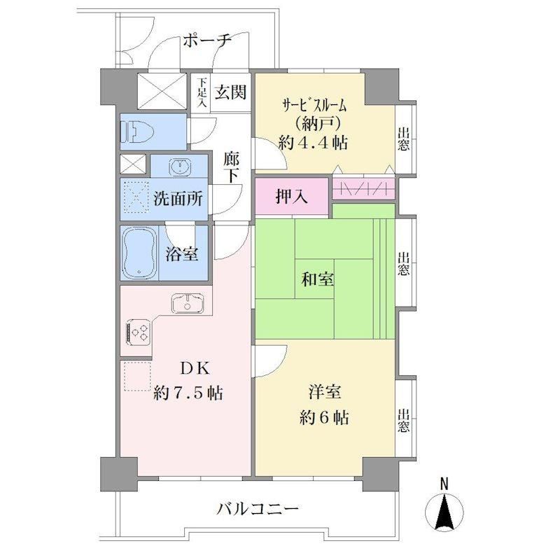 2DK Condo in Kawasaki-ku, 54.9m2, Near Oda-e Station - Thumbnail 4