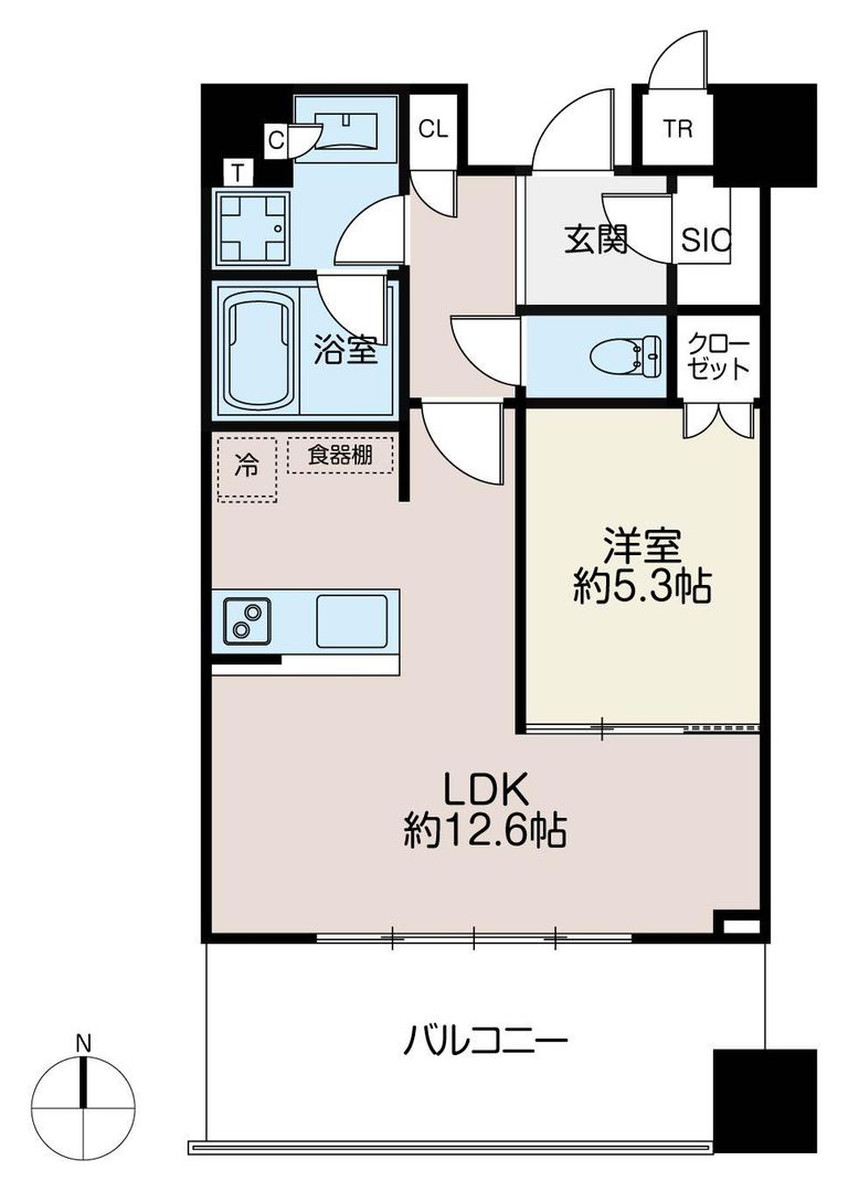 1LDK Apartment for Sale in Minato, Tokyo - 45.12m2 - Thumbnail 3