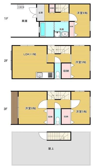 4LDK Steel-Framed House for Sale in Nishinari, Osaka - Thumbnail 2