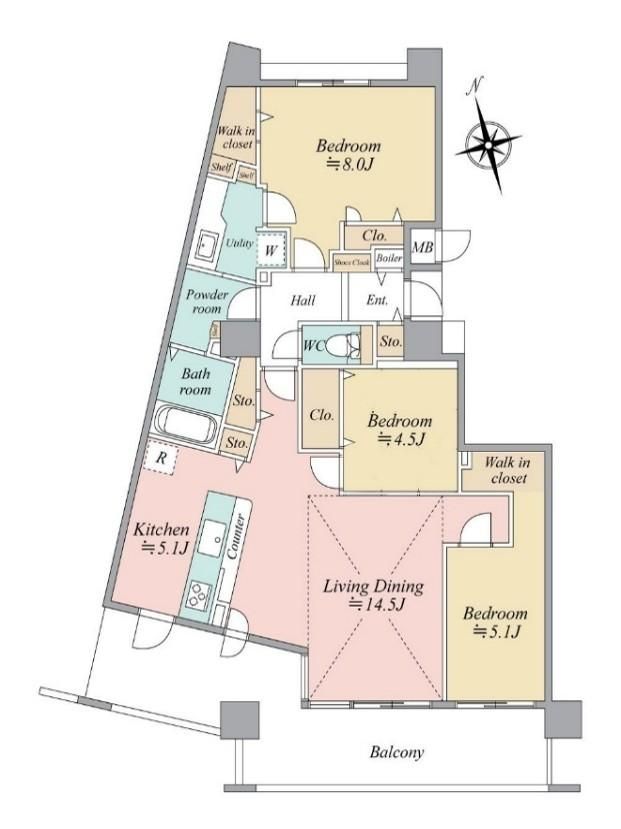 Designer Renovated 3LDK Apartment in Sapporo's Kiyota Ward - Thumbnail 2