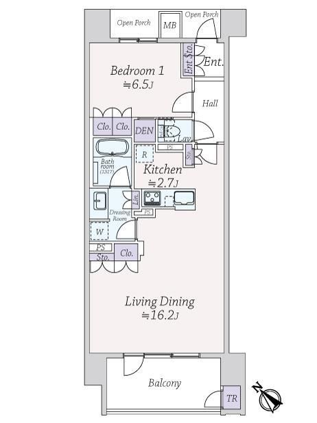 Modern 1LDK Apartment in Sendai, 60.13m², Near Oomachi Nishi Koen - Thumbnail 2