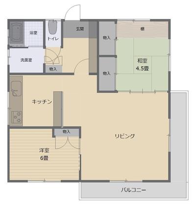 2LDK House with Mount Ontake Views in Kiso Town, Nagano — Floorplan, Kiso, Nagano