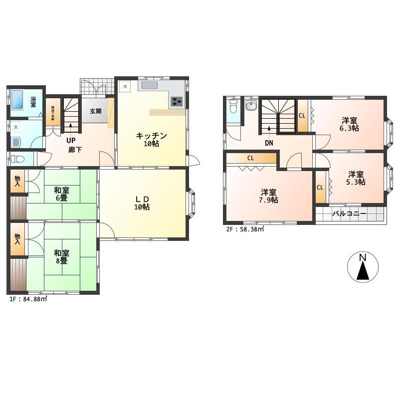 5LDK Used House for Sale in Fukushima City - Thumbnail 2