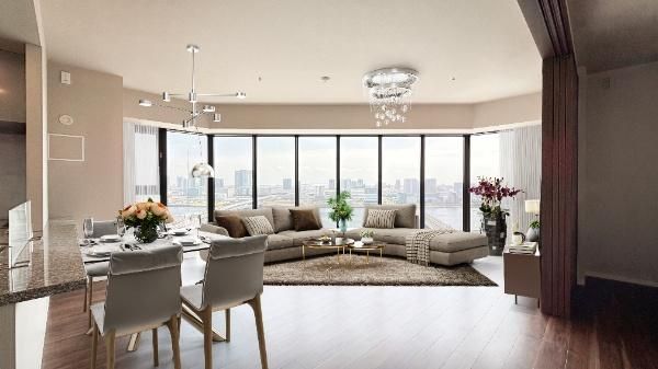 Luxury 3LDK Apartment for Sale in Chuo-ku, Tokyo with Canal Views - Thumbnail 4