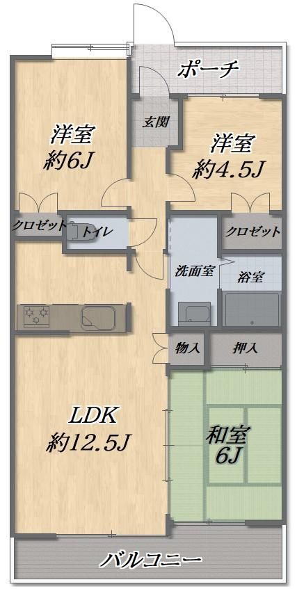 3LDK Apartment for Sale in Tama-ku, Kawasaki - 59.53m2 - Thumbnail 4