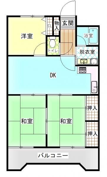 3DK Apartment for Sale in Miyakonojo City, Miyazaki - Thumbnail 2