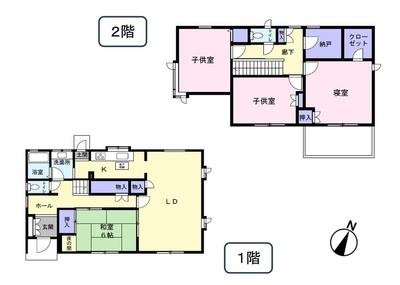 4LDK+S Renovated House Near Higashi-Niigata Station, Niigata — Floorplan, Higashi, Niigata