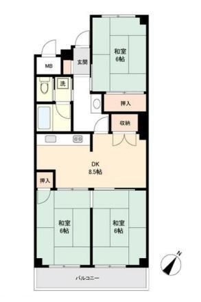 3DK Apartment for Sale in Wakayama City, 57m2 - Thumbnail 2