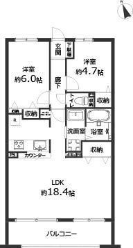 Renovated 2LDK Apartment in Asaka, Saitama - 41.9 Million Yen - Thumbnail 3