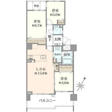 3LDK Apartment for Sale in Yamato City, Kanagawa - Thumbnail 2