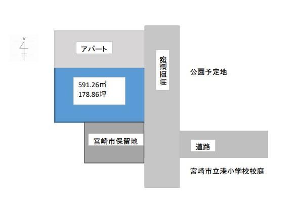 591 sqm Land for Sale in Yoshimura-cho, Miyazaki City - Thumbnail 3