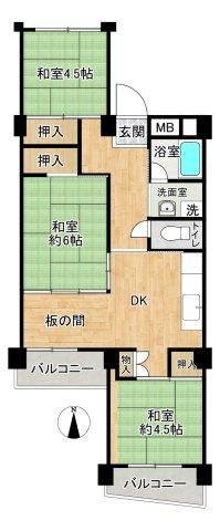 3DK Apartment for Sale in Minami-ku, Yokohama - 61.84m2 - Thumbnail 3