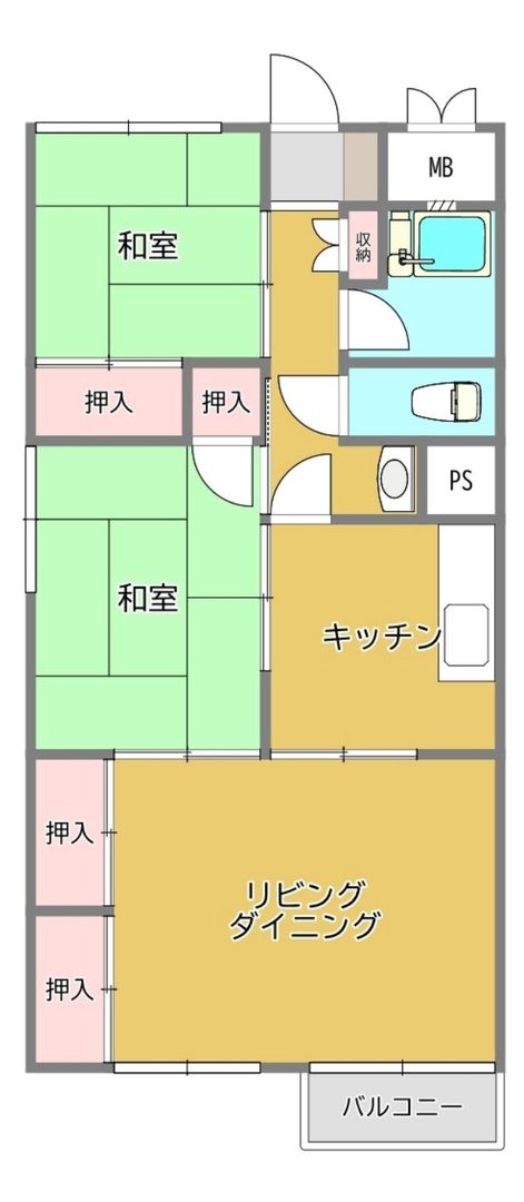 3DK Apartment for Sale in Oita City, Oita Prefecture - Thumbnail 4