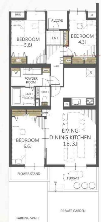 Renovated 3LDK Apartment in Ushiku, Ibaraki – 81m² - Thumbnail 3