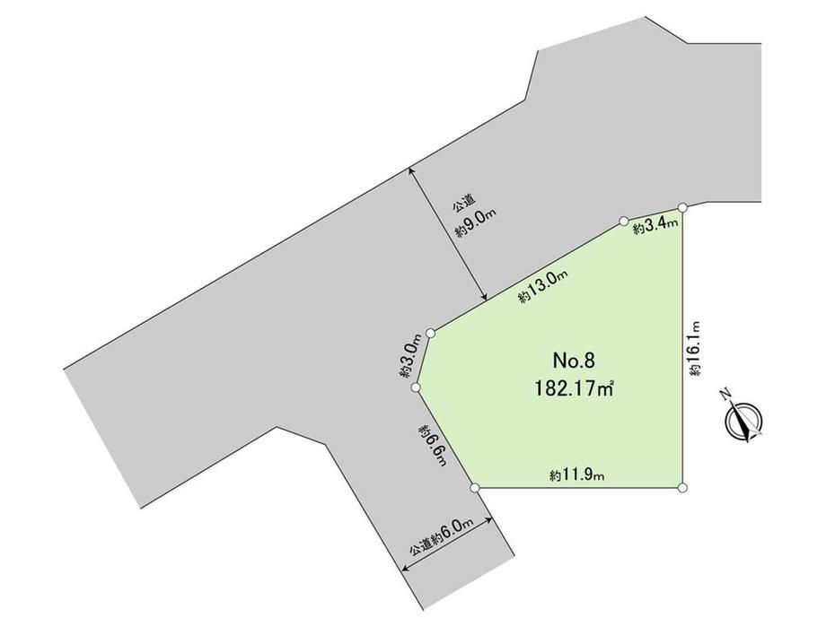 Land for Sale in Tsuzuki-ku, Yokohama – 182.17 sqm Corner Lot - Thumbnail 2