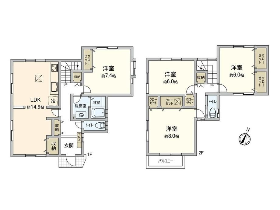 4LDK Detached House in Kounan-ku, Yokohama - 105.98 sqm - Thumbnail 4