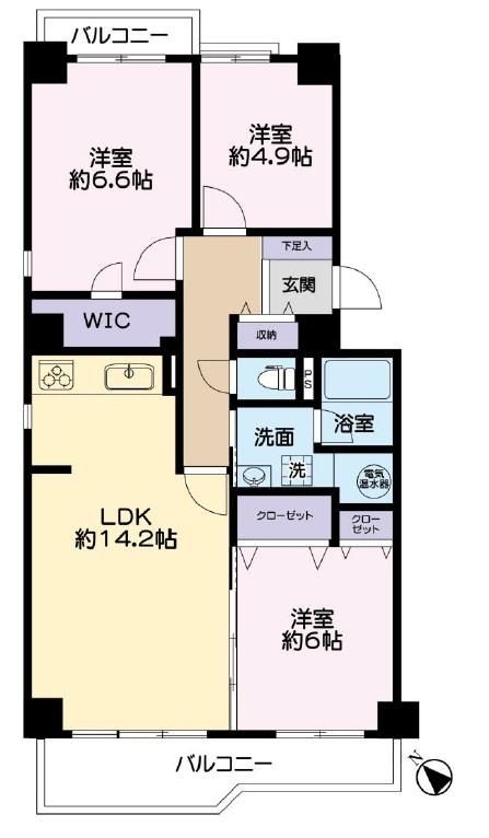 3LDK Apartment for Sale in Funabashi, Chiba - 77.46 sqm - Thumbnail 4