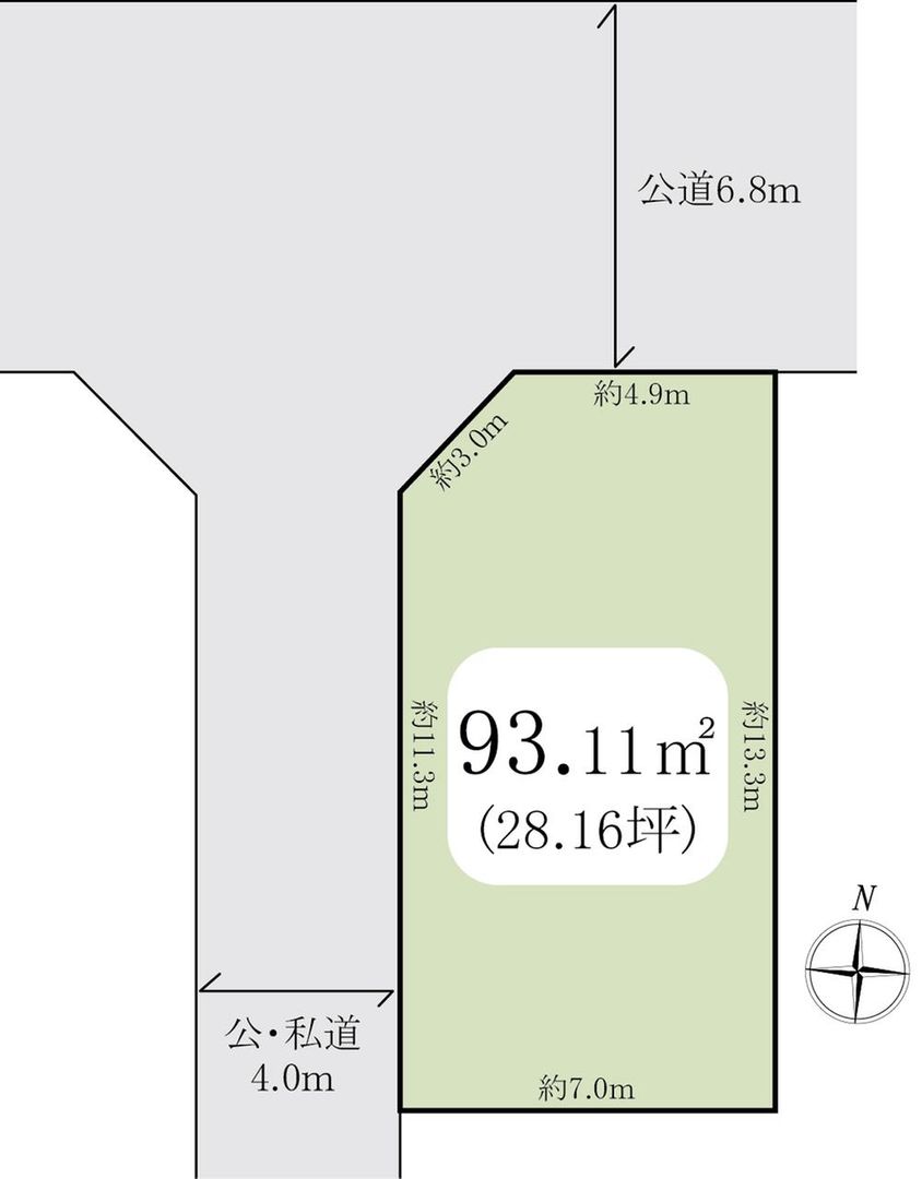 Land for Sale in Koshigaya, Saitama - 93 sqm Corner Lot - Thumbnail 2