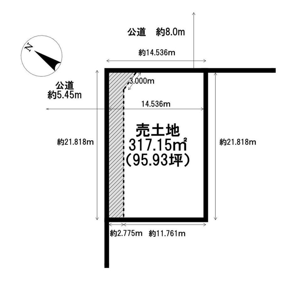 Land for Sale in Nishi-ku, Sapporo - 317.15m2 Corner Plot - Thumbnail 4