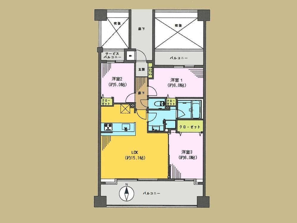 3LDK Apartment for Sale in Yamato City, Kanagawa - Thumbnail 4