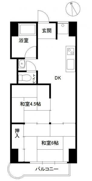2DK Apartment for Sale in Hamamatsu, Shizuoka - 36.36m2 - Thumbnail 2
