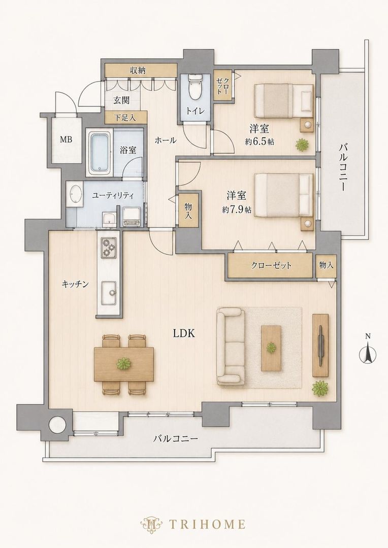 3LDK Apartment for Sale in Minami-ku, Sapporo - Thumbnail 2
