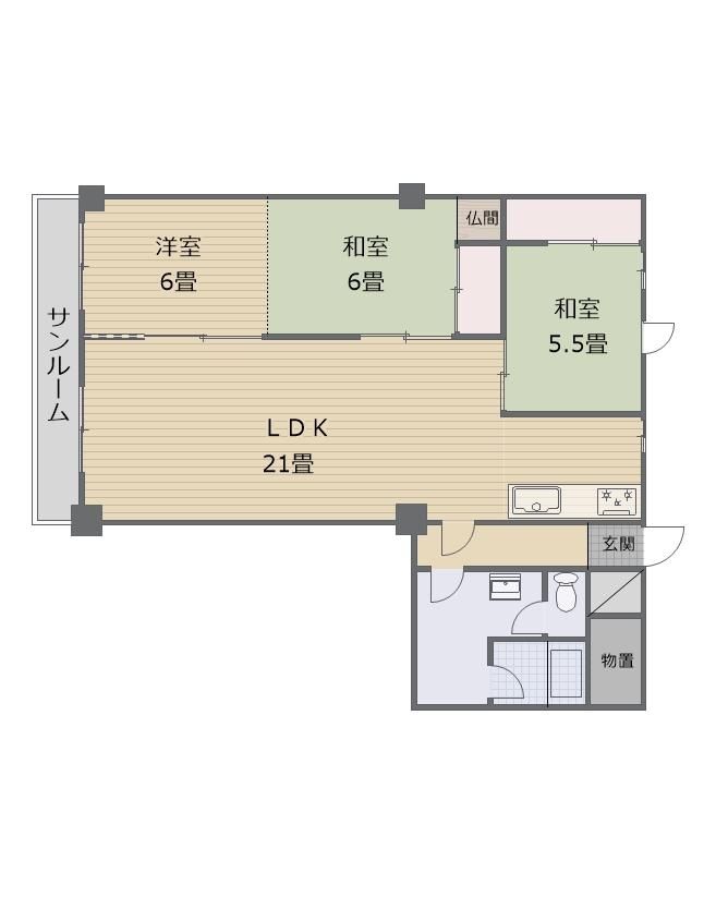 3LDK Apartment for Sale in Toyohira Ward, Sapporo - Thumbnail 2
