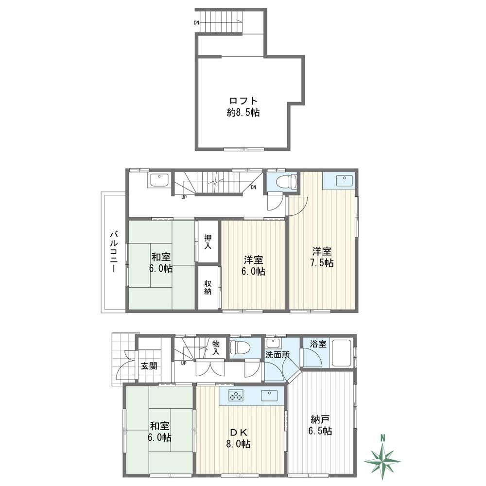 4DK+S Detached House in Tsurumi-ku, Yokohama - Thumbnail 4
