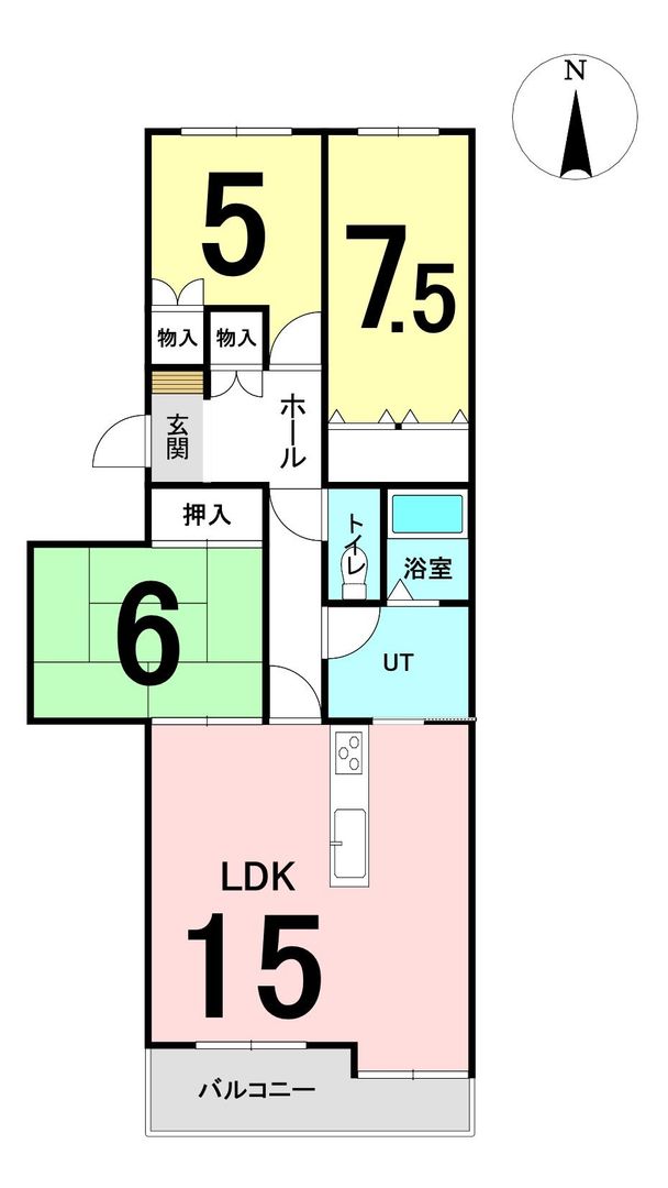 3LDK Apartment for Sale in Chitose, Hokkaido - 74m2 - Thumbnail 3