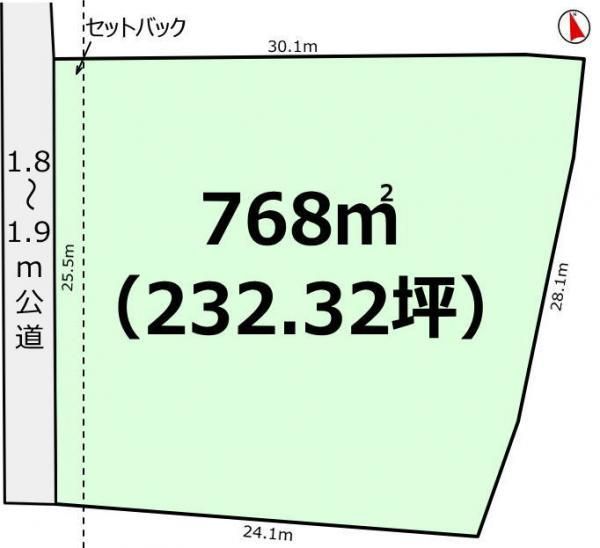Land for Sale in Tsukuba City – 768m² Plot at 3.9 Million Yen - Thumbnail 3