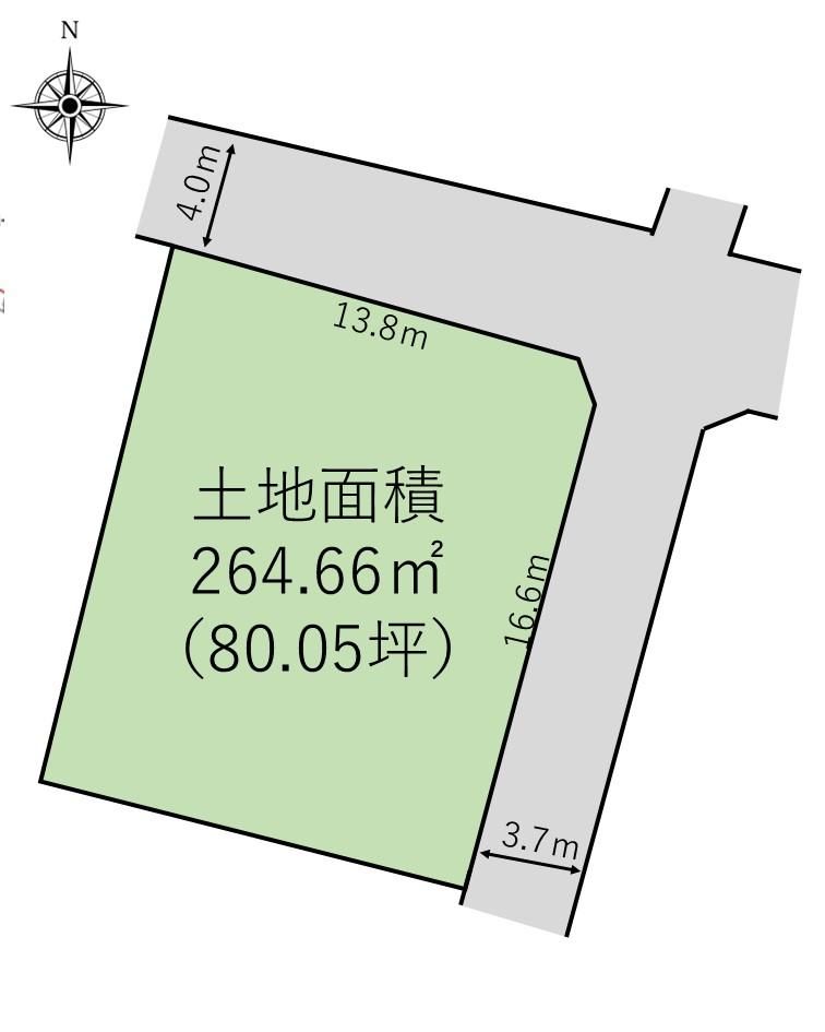 264.66m2 Building Land in Iwaki City for 4 Million Yen - Thumbnail 3
