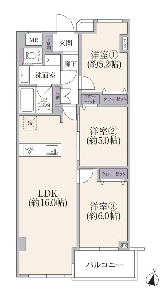 Renovated 3LDK Apartment in Saginuma, Kawasaki - Thumbnail 2