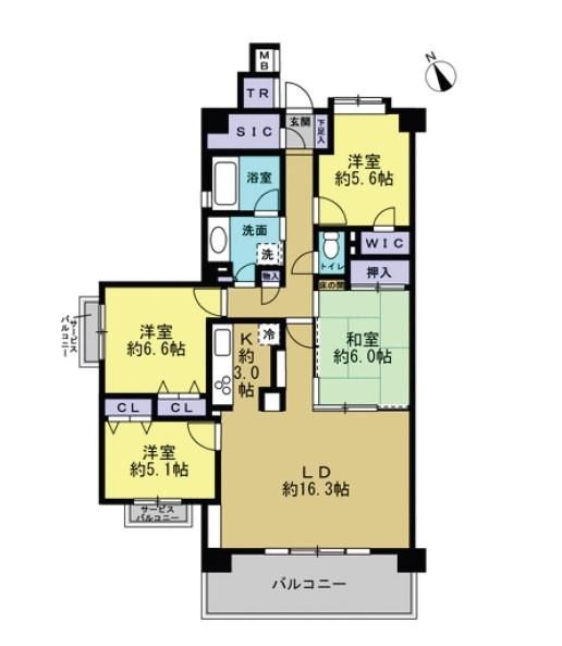 4LDK Apartment for Sale in Takatsu Ward, Kawasaki, 97.5m² - Thumbnail 2