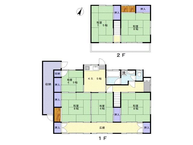 6K Detached House in Fukushima City, 239.8m² Land, 7.5M Yen - Thumbnail 2