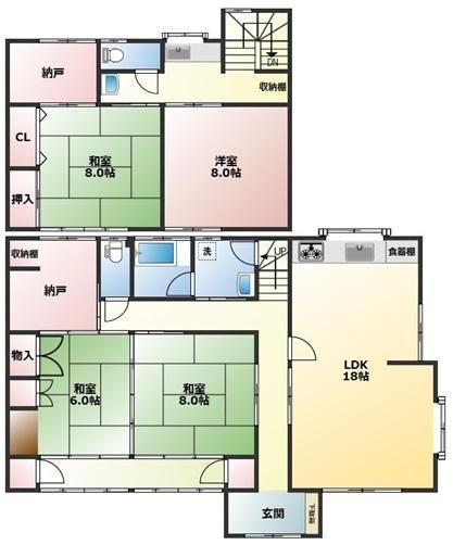 4LDK+2S House for Sale in Asakurahonmachi, Kochi City - Thumbnail 4