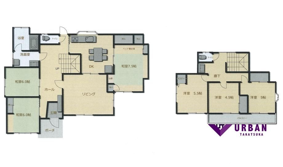 6LDK Detached House for Sale in Hanayamahigashi, Miyazaki City - Thumbnail 3
