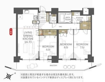 3LDK Apartment for Sale in Shiroishi-ku, Sapporo - Thumbnail 2