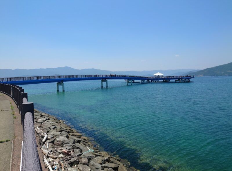 Circular Fishing Pier at Akaguri Sea Fishing Park, Oi Town, Fukui - Thumbnail 3