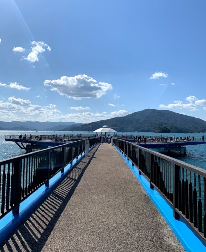 Circular Fishing Pier at Akaguri Sea Fishing Park, Oi Town, Fukui - Thumbnail 2