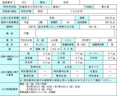 Detached house for sale [253] - Property details - Saga prefecture Taku city empty house bank site — Image 2, Taku, Saga