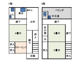 No.139 A cute house with a balcony (Nago, Nishinoni) | Abu Town Hall, Yamaguchi Prefecture — Image 1, Abu, Yamaguchi